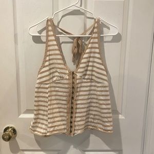 BRAND NEW Free People Striped Halter with Buttons